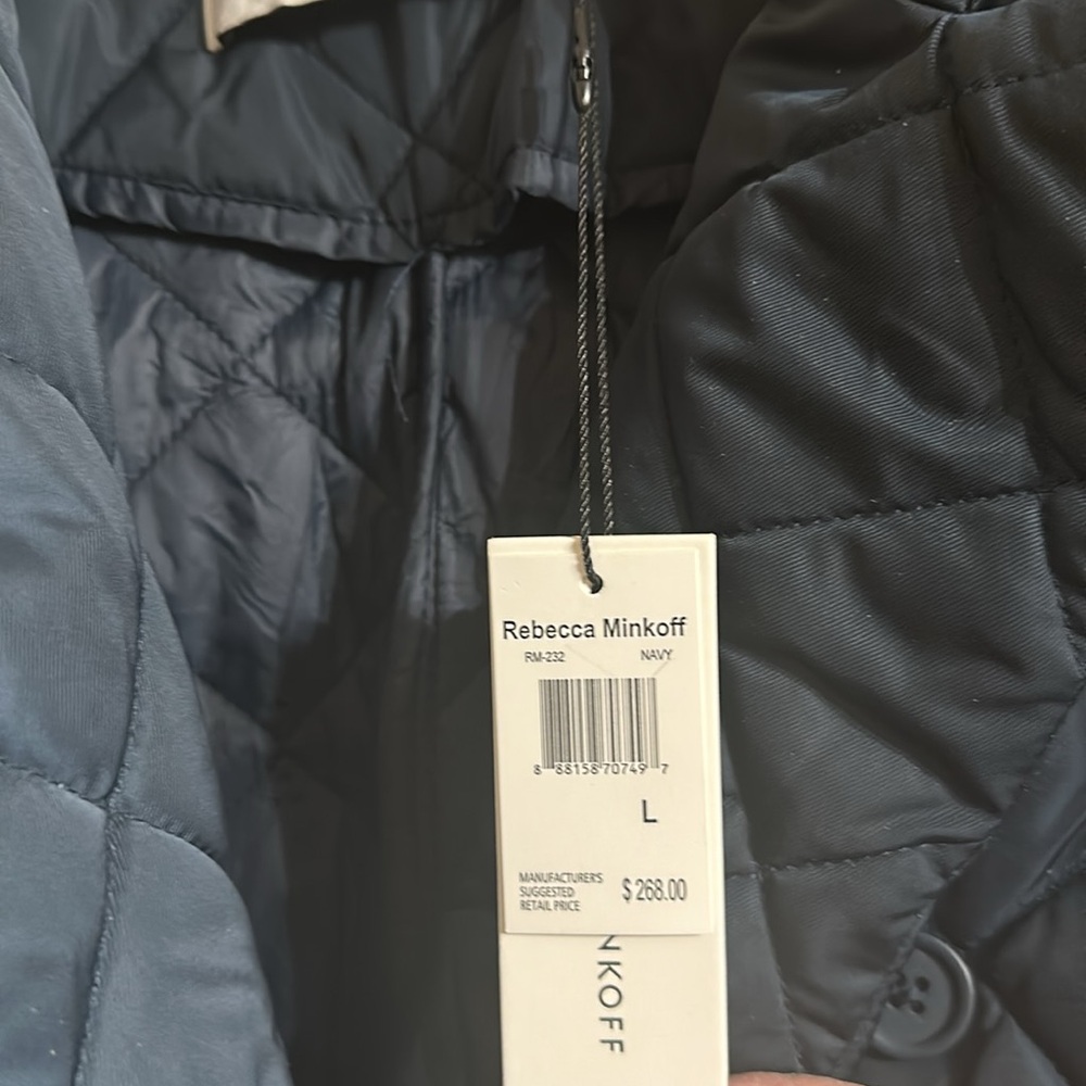 Rebecca Minkoff Black Quilted Coat - Picture 4 of 8